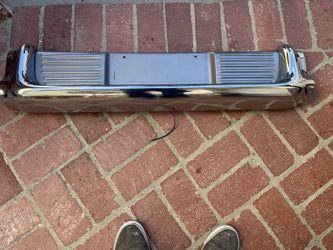 1958 Chevy Impala Middle Bumper Section With Cover & License Plate Light