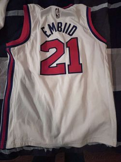 Joel Embiid jersey throwback model