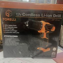 12v Cordless Li-ion Drill