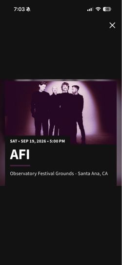 AFI Sold out Observatory show