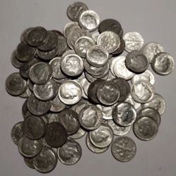 Lot Of 70 Silver Roosevelt Dimes
