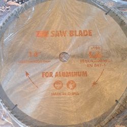 14in Saw blade for aluminum.