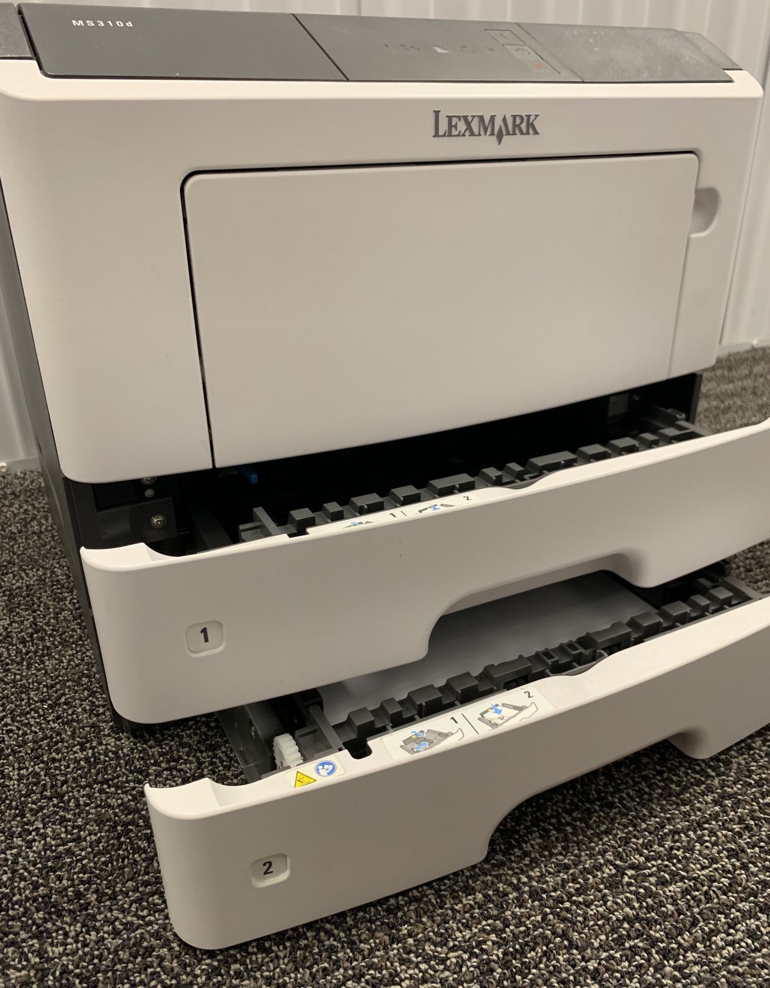 Lexmark MS310d Laser Printer Dual Paper Trays Like New for Sale in
