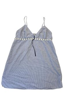 Gap body blue/white stripe chemise nightgown, L. EUC.