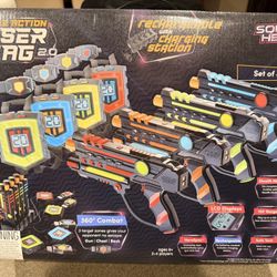 Squad Hero Rechargeable Laser Tag Set (4-Pack) – New Open Box