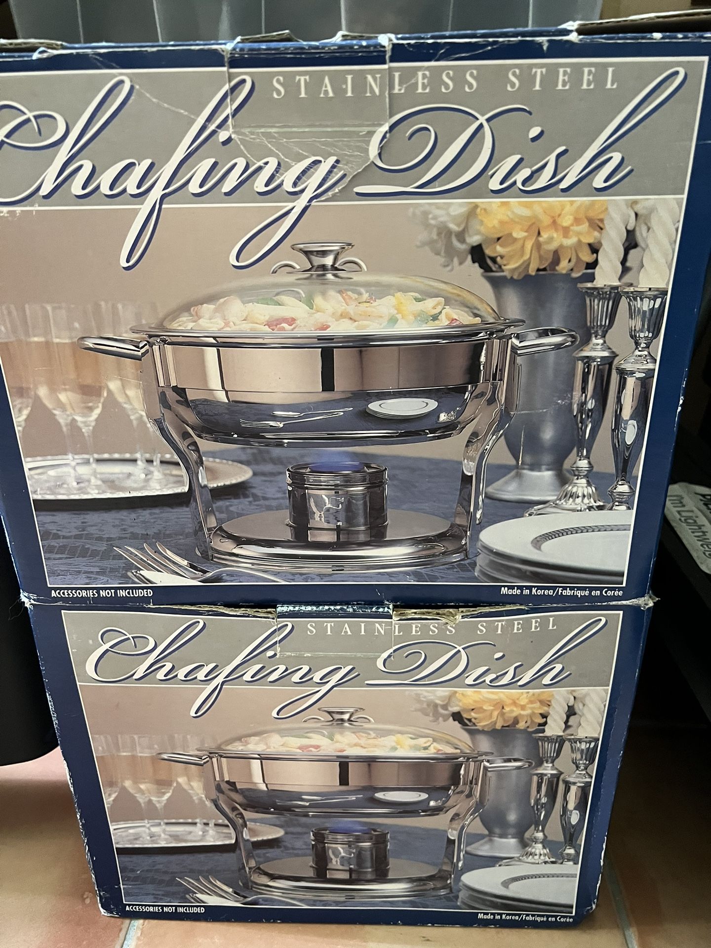 Stainless Steel Chafing Dish Set Of 2