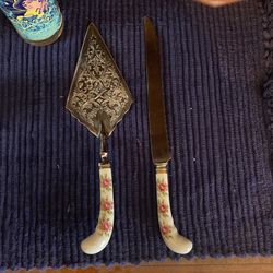 Vintage Knife And Cake