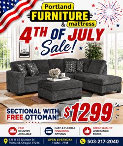 Sectional & Free Ottoman