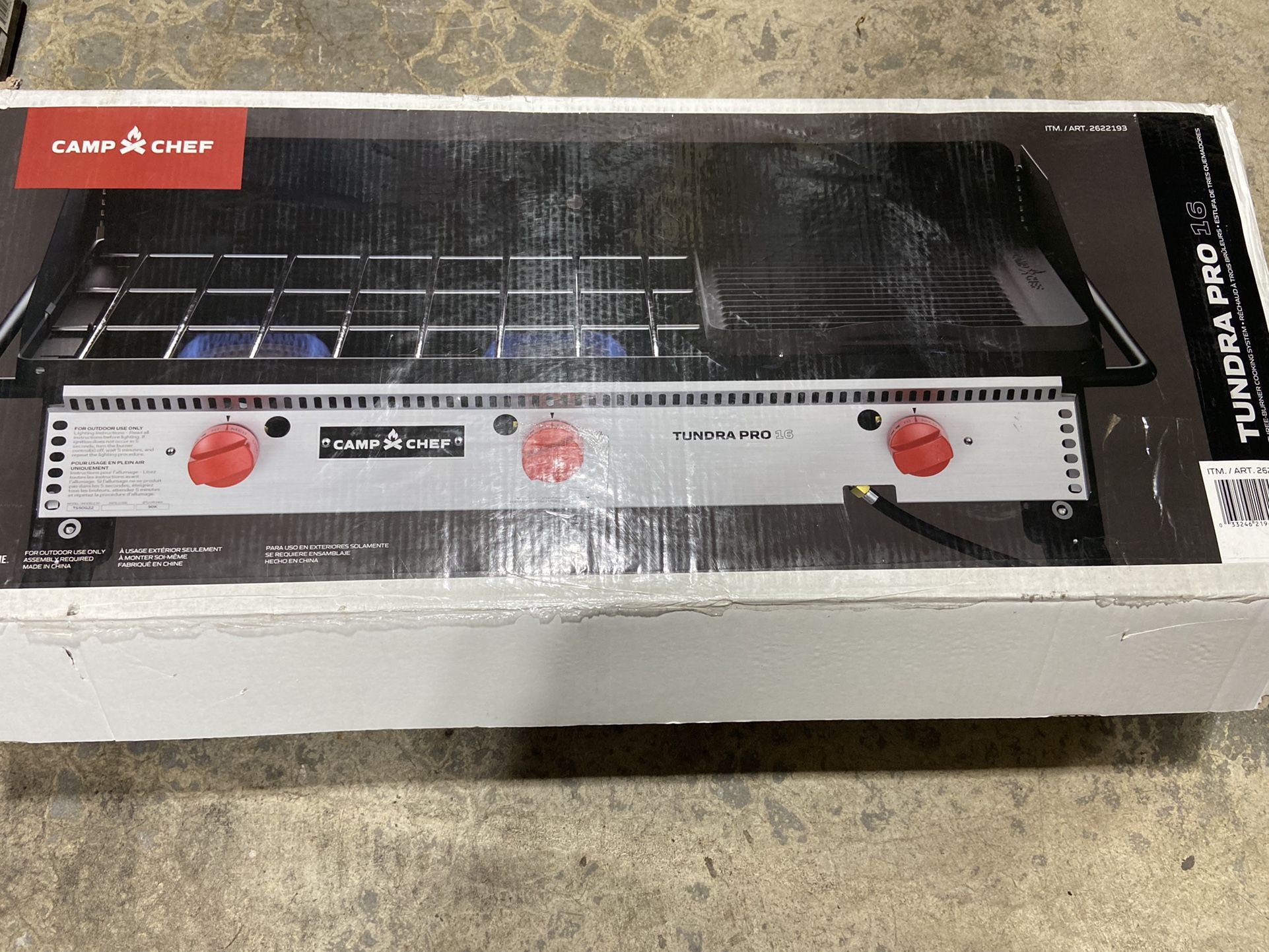 Camp Chef Tundra 3 Burner Stove with Griddle for Sale in Puyallup, WA