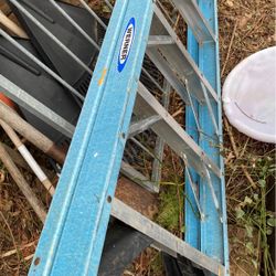 8 Ft Fiber Glass Werner Ladder