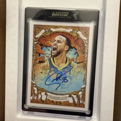 Steph Curry Auto, Tyson Beck /25