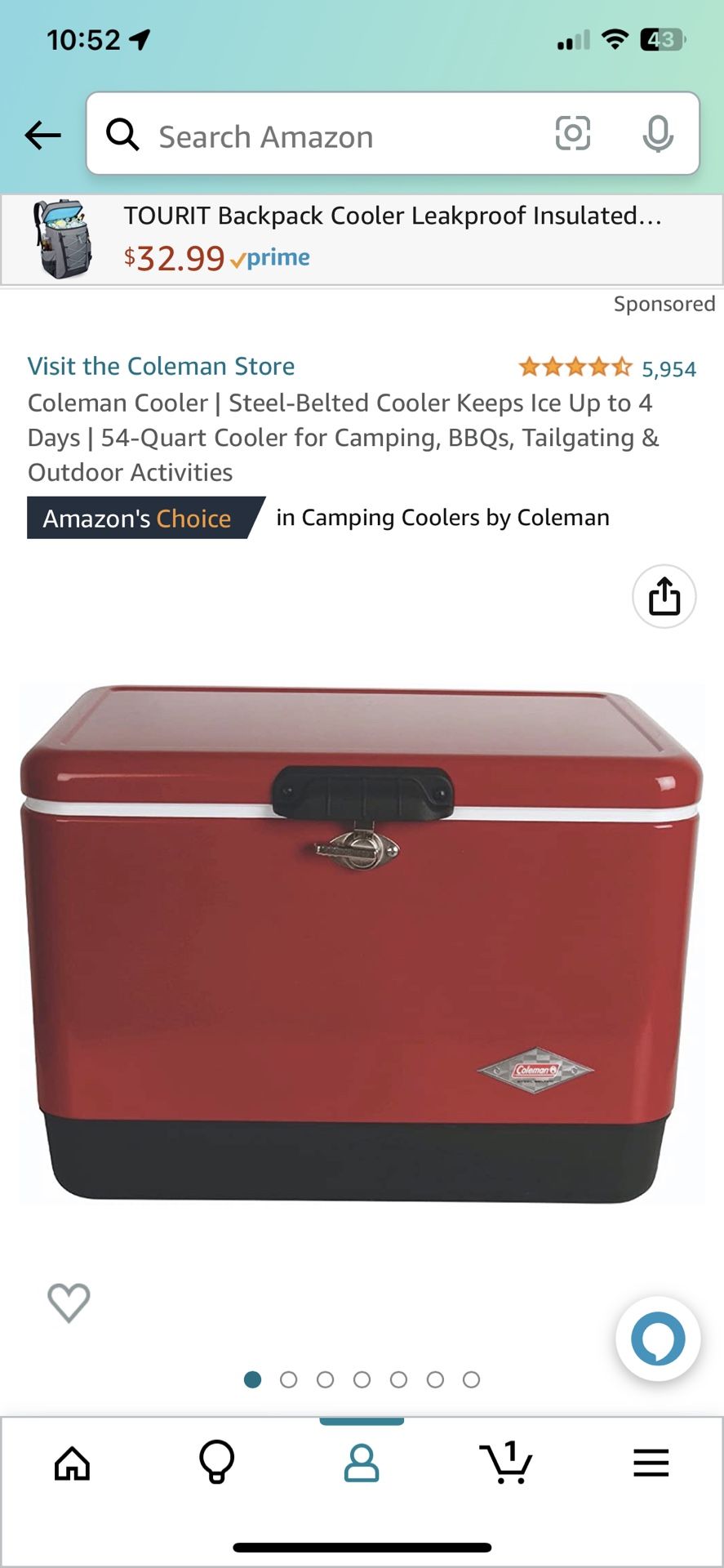 Coleman Cooler Steel-Belted