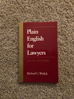 Book: Plain English for Lawyers