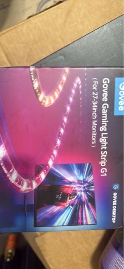 Govee Gaming Light for Monitor G1, RGBIC LED Backlight for 27-34 Inch PC Smart LED Lights for Monitors with Color Matching, Adapts to Curved Monitors,