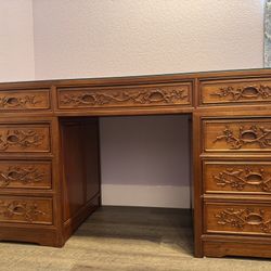 Vintage Wood  Asian style Office Desk/ Writing Desk