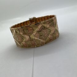 BANGLE 14K2T, 7.5” - 8” LENGHT,  45.8 GRAMS 