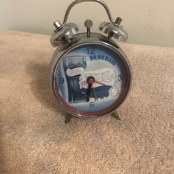 Vintage Pepsi Big Big Glass Alarm Clock Battery Operated Keeps Great Time 