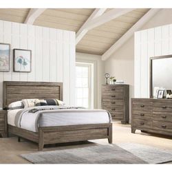 Millie Brown Panel Bedroom Set

