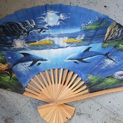 Dolphin Fan Decoration