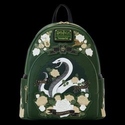 Slytherin House Harry Potter Tattoo Floral Backpack Wallet Loungefly