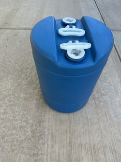 Blue 15-Gallon Water/Storage Barrel – Heavy Duty – $25 Brand New