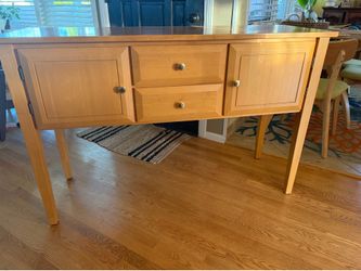 Solid Wood Shaker-Style Huntboard /  Console Buffet Server