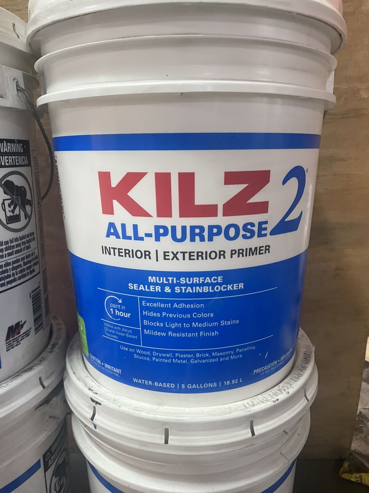 5 Gallon Kilz 2 Paint Primer Interior Exterior