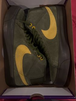 Size 12 Nike SB Zoom Blazer Mid QS Rough Green/Amarillo
