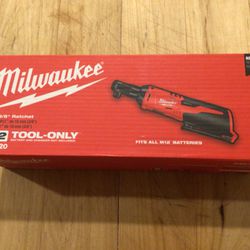 Milwaukee M12 Ratchet 3/8”. Brand NEW . Tool Only .