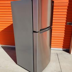 Free Delivery Top Freezer Stainless Steel Refrigerator Kenmore 11 CuFt 24 Inch Only 2 Years Old Super Clean Works Perfectly Fridge
