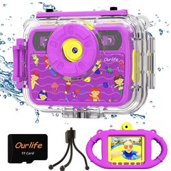 Kids waterproof camera, new