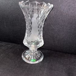 ClarenBridge crystal Ireland footed vase