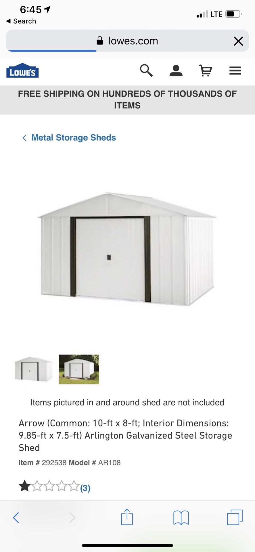 8x10 shed