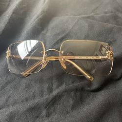 Vintage Chanel Sunglasses Model 4104-B Pink/Gold for Sale in