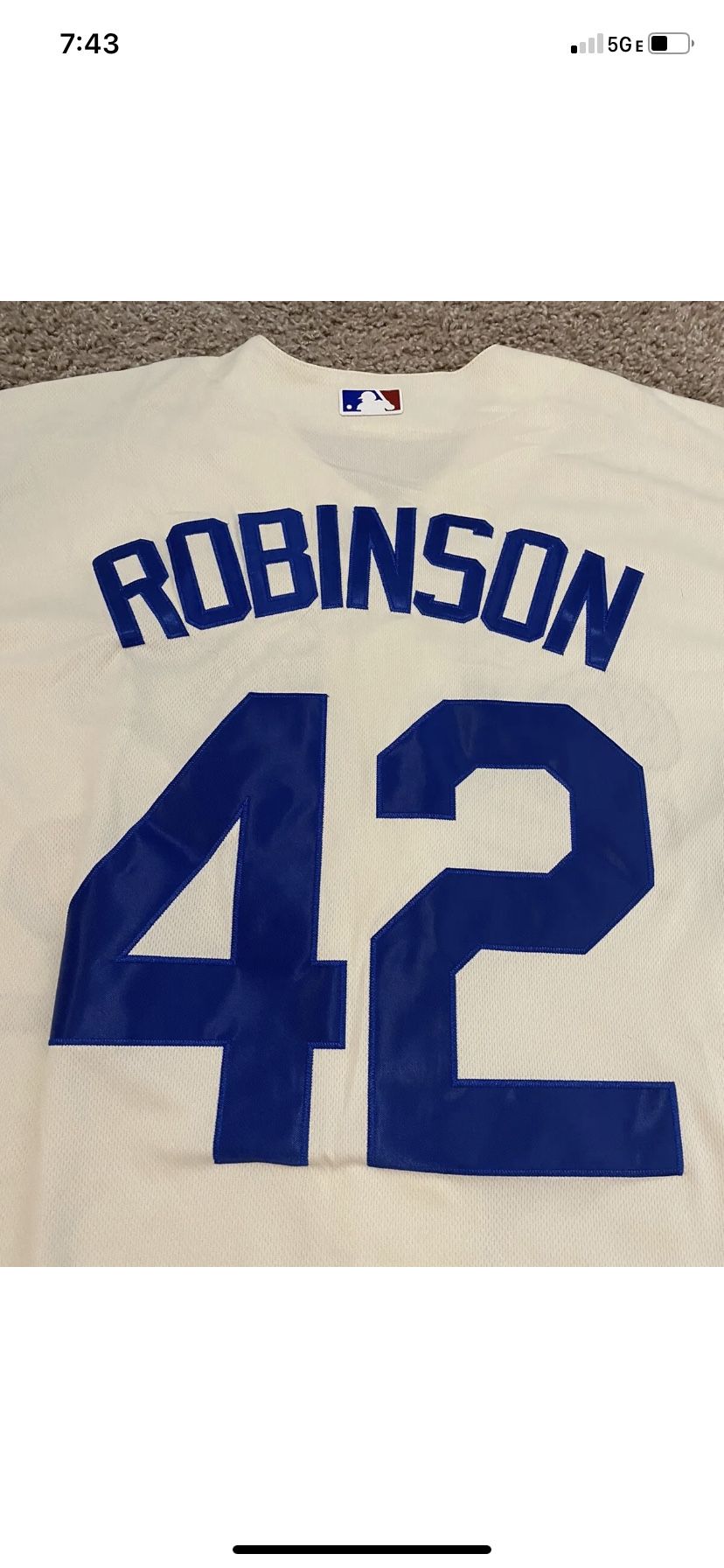 Jackie Robinson Brooklyn Dodgers #42 Baseball Jersey Size 44 (Large) for  Sale in Chicago, IL - OfferUp