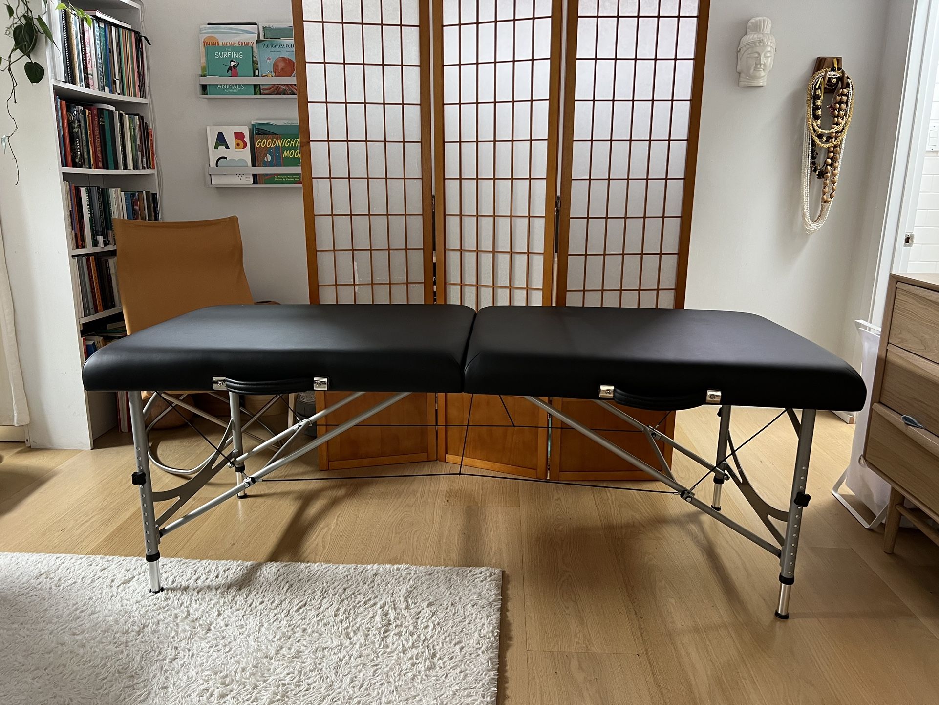 Stronglite Versatile Pro Massage Table + Earthlite Pro Massage Table Warmer