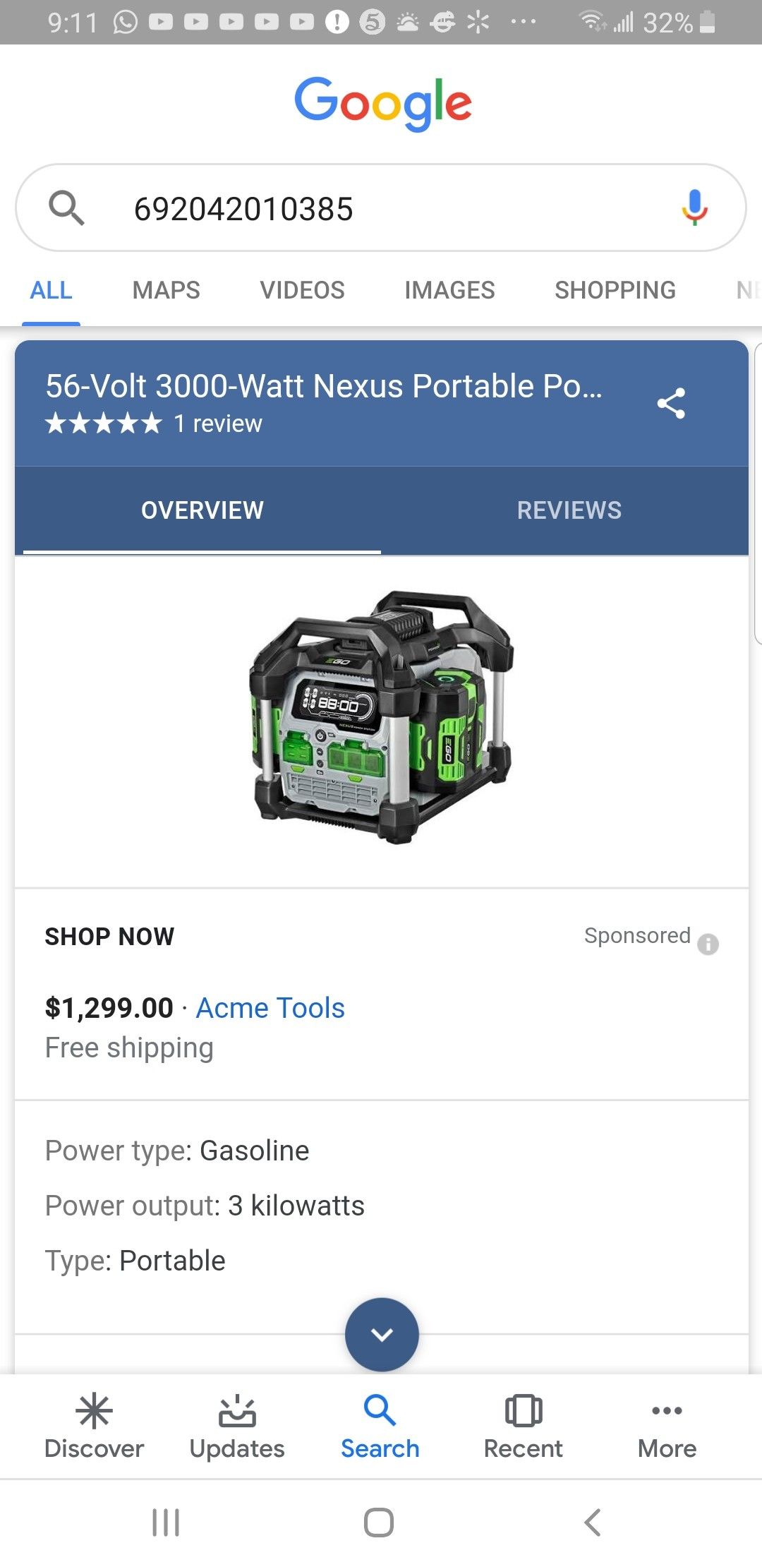 PORTABLE GENERATOR