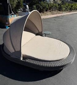 Oval daybed from Costco - outdoor bed