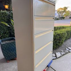 Heavy Duty Lateral File 5 Drawer Cabinet