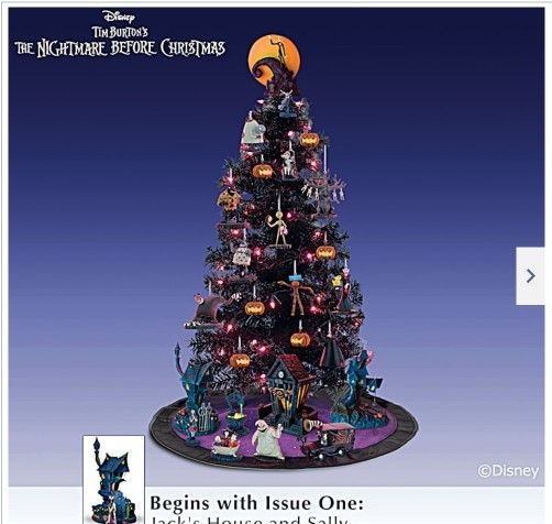 Disney The Nightmare Before Christmas Tabletop Tree Collection Pumpkin Ornaments Jack Skellington Tree Topper Collectible