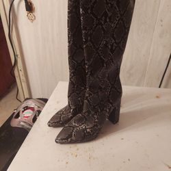 Snake Skin Boots