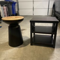 Two side tables for sale