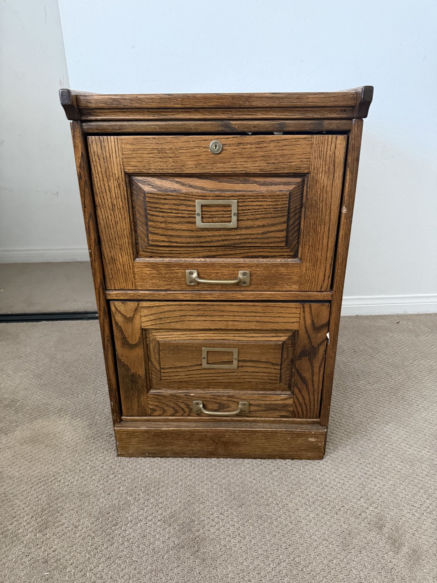 Solid Oak File Cabinets