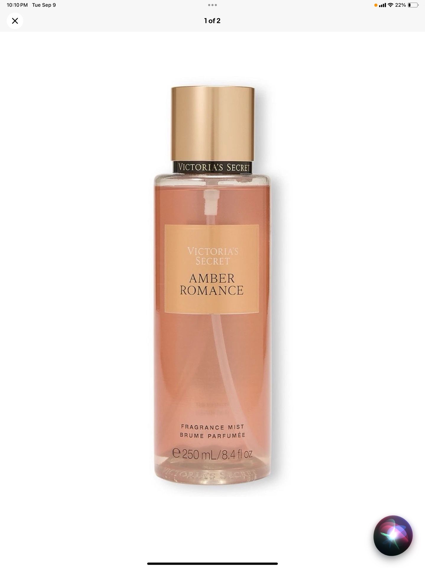 Victoria’s Secret Amber Romance Fragrance Body Mist Spray 8.4 fl oz New