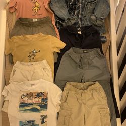 Boy Clothes Size 8-10, 10 Item Lot; OshKosh, Gap Kids, Life Is Good