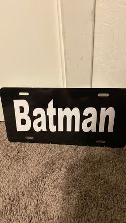 Batman license plate