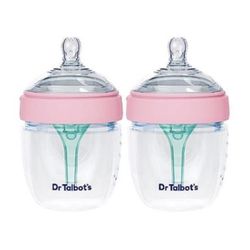 Dr. Talbot's Silicone Anti-Colic Bottles - (2-Pack) Self-Sterilizing Baby 