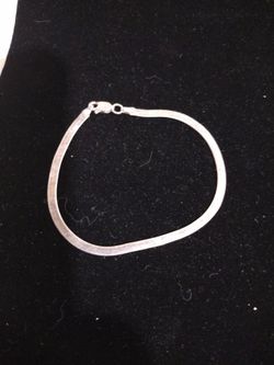 925 Sterling Silver Herringbone Bracelet