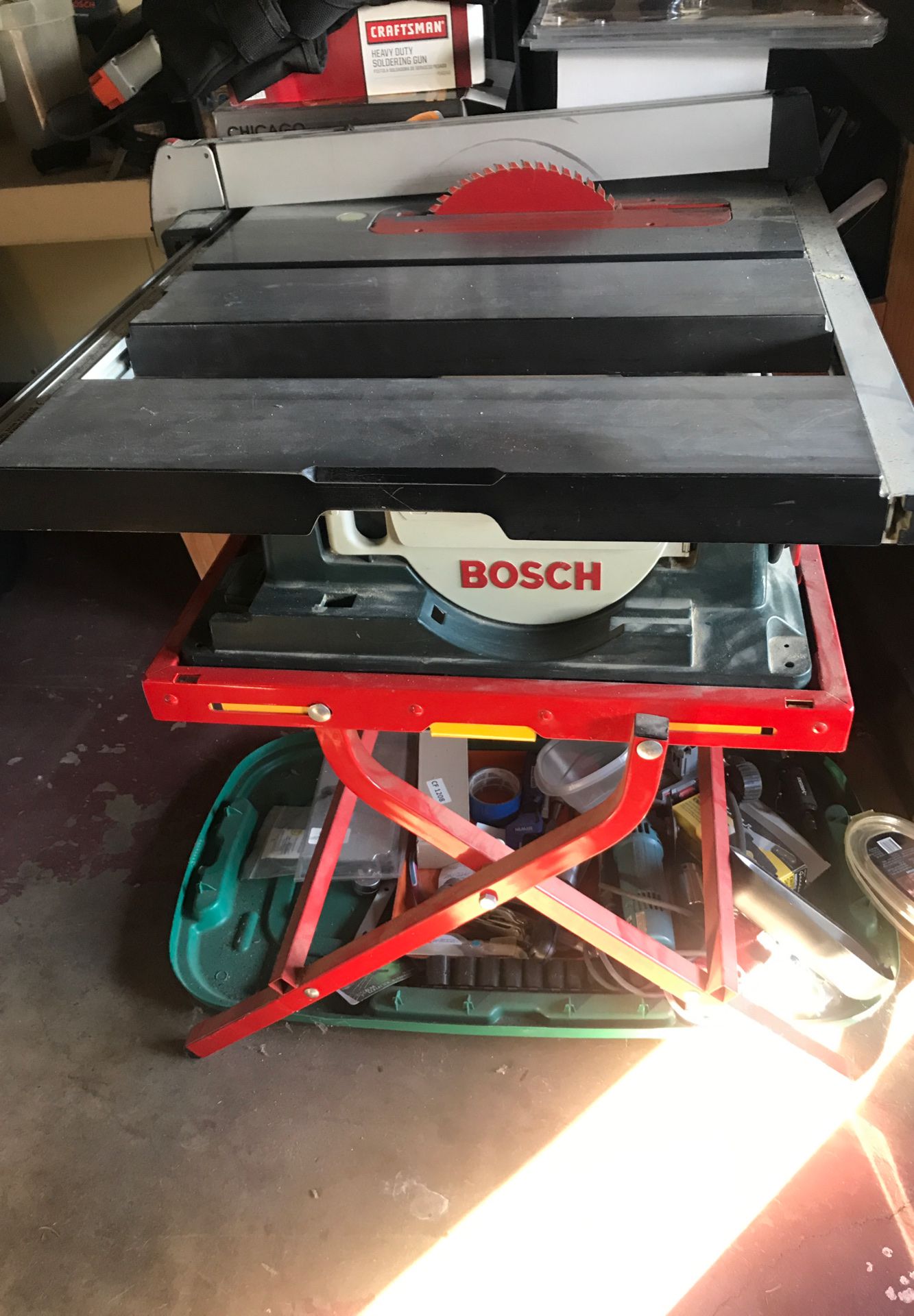 Bosch 4000 Table Saw And Bosch Ts1000 Folding Table Saw Stand For Sale