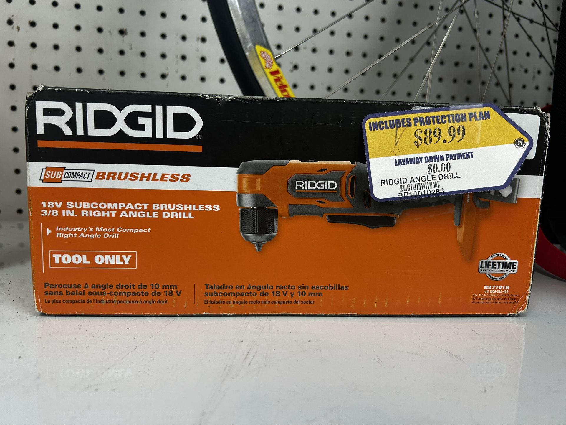 Rigid Subcompact Brushless 3/8in Right Angle Drill